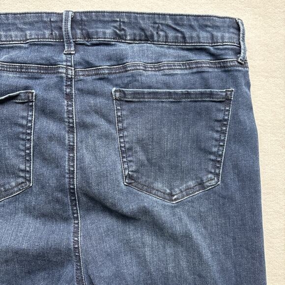 NYDJ Silhouette Womens Size 14 Jeans Slim Bootcut Lift Tuck Technology Dark Wash - Picture 14 of 14